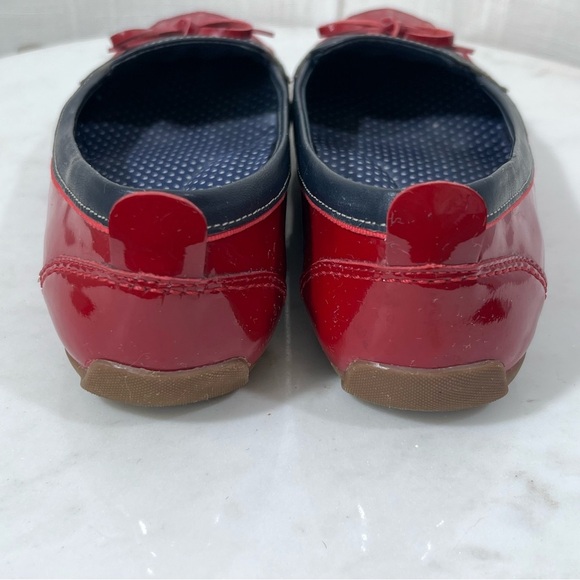 L.L. Bean Coastal Skimmer Flats Red Blue Size 6 - Picture 8 of 13